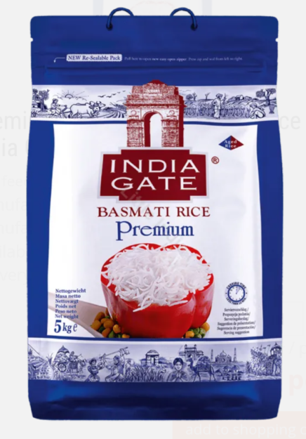 Basmathi Rice( India Gate ) Premium  Extra Long 5.5 kg