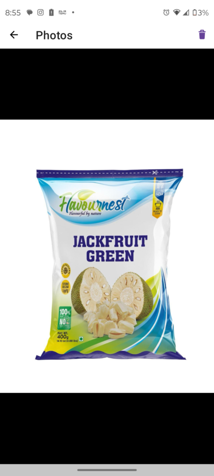 jack fruit green  sliced450gm (daily delight) - Image 2